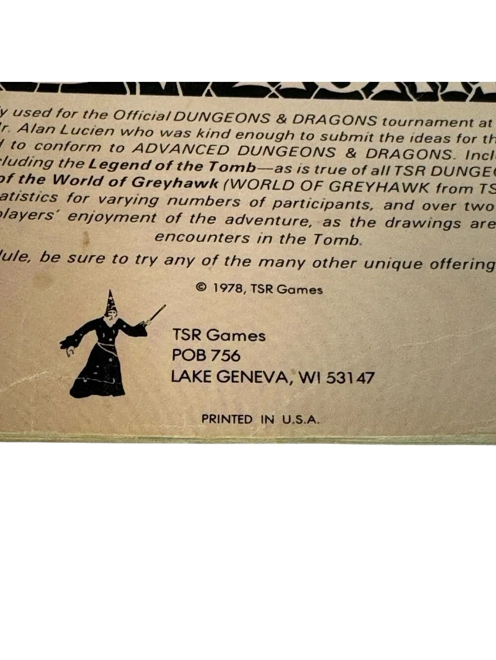 Tsr s1 tomb